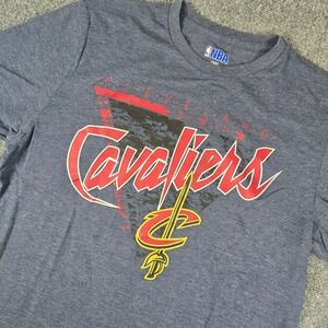 Mens NBA‎ Cleveland Cavaliers Graphic T Shirt Large L Blue Short Sleeve Tee